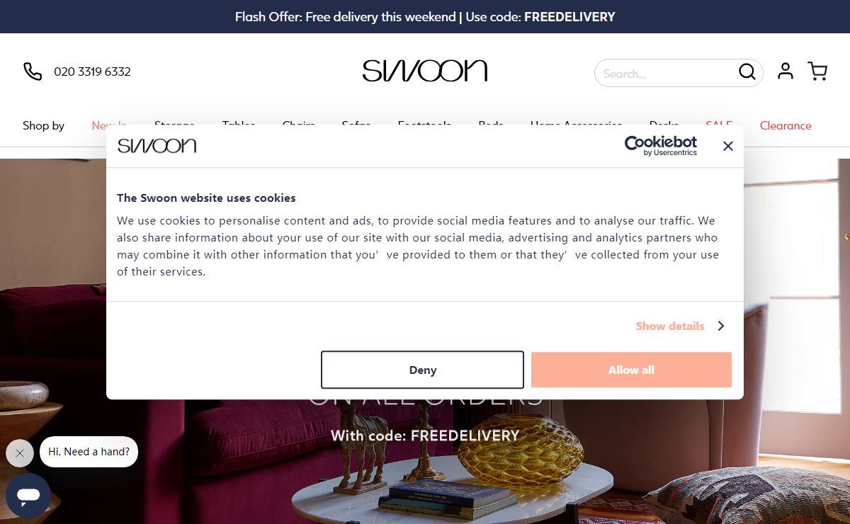 Swoon: Furniture & Accessories