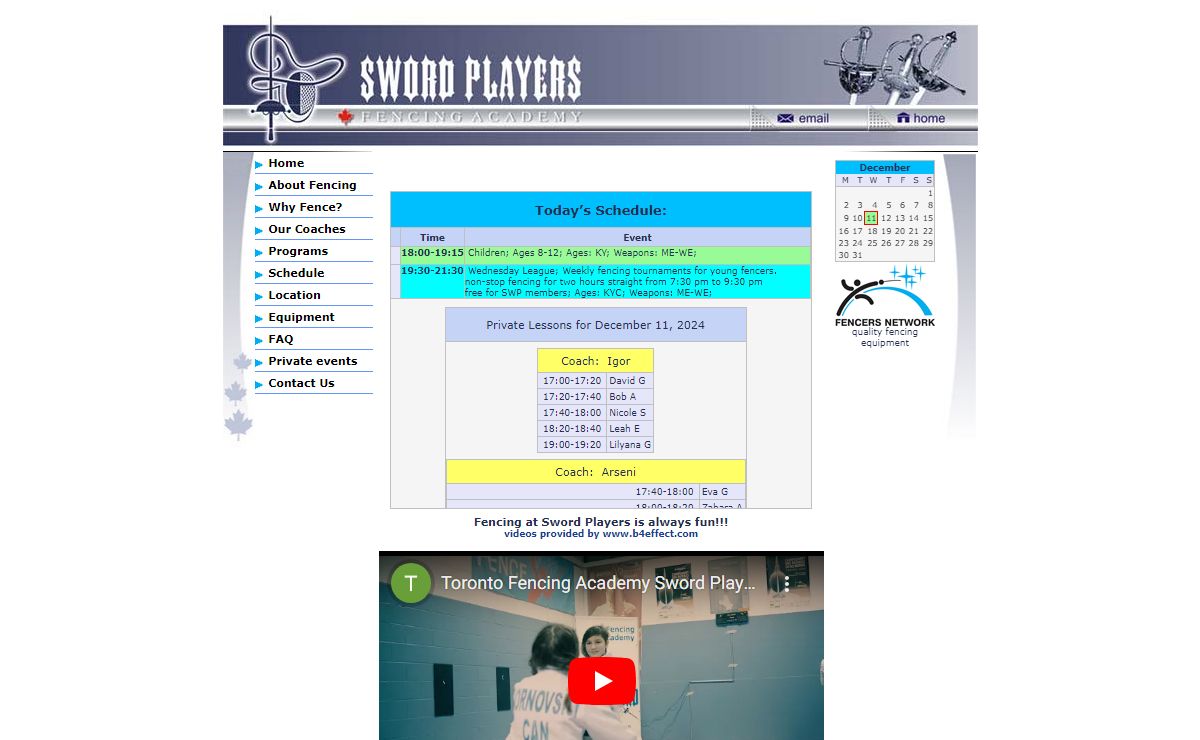 Toronto Fencing Academy - Toronto, Ontario