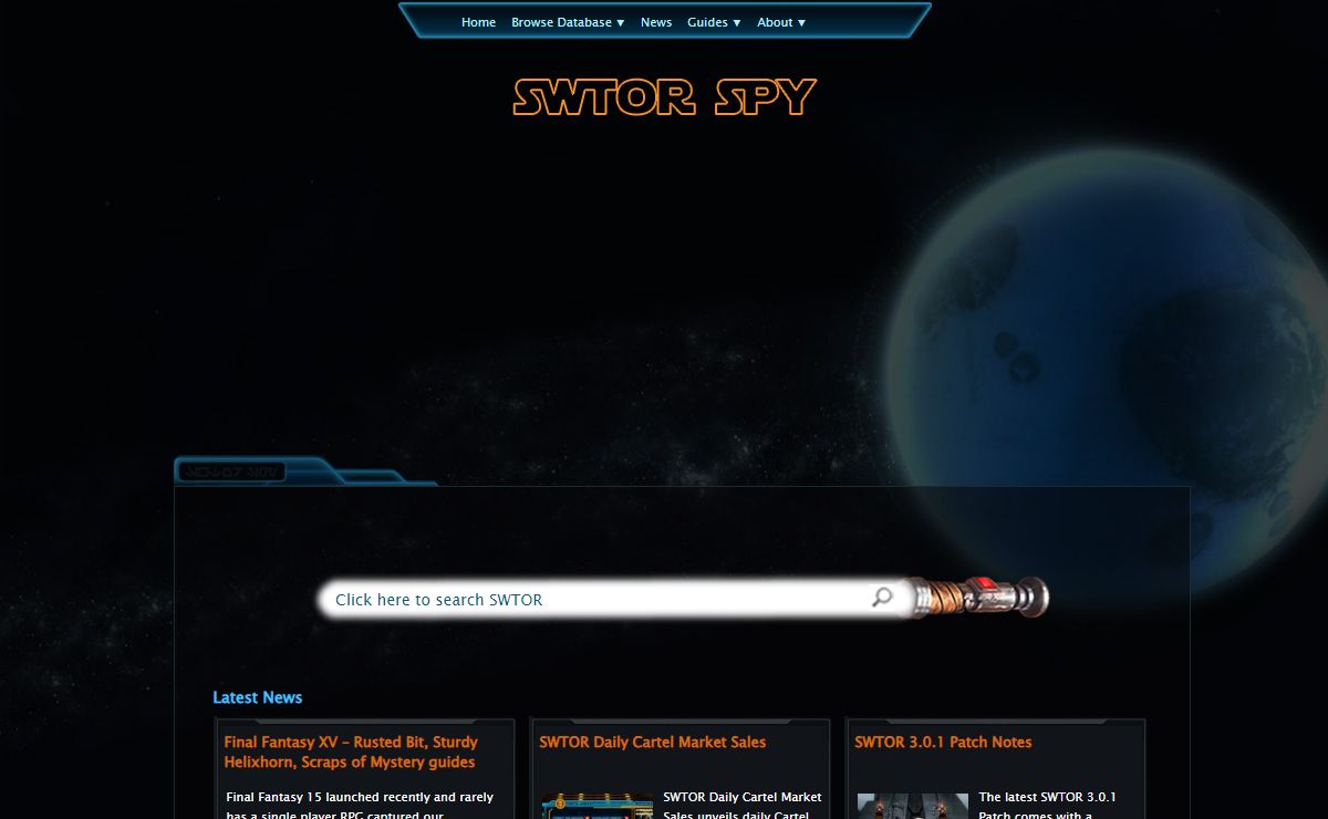 SWTOR Spy Database - The Best Old Republic Info