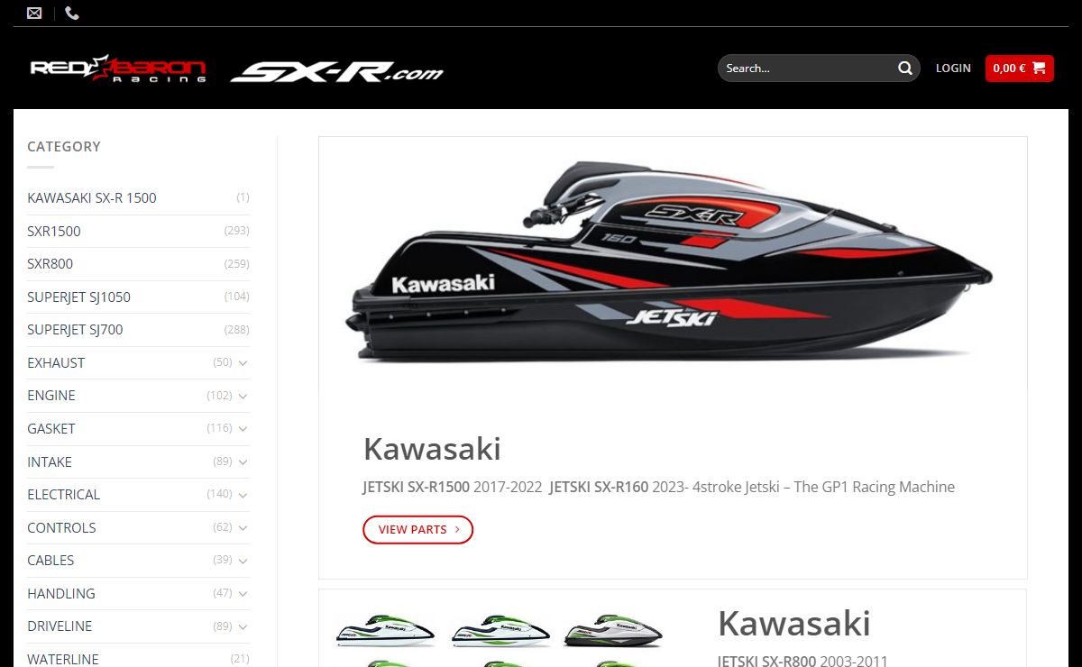 Red Baron Racing - Parts for Jetski SXR 800 / 1500 and Yamaha Superjet