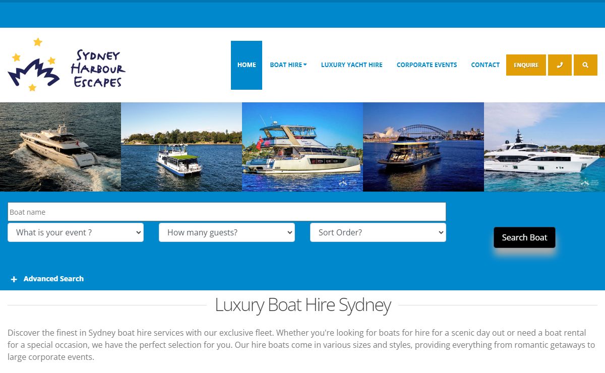 Luxury Boat Hire Sydney | Sydney Harbour Escapes