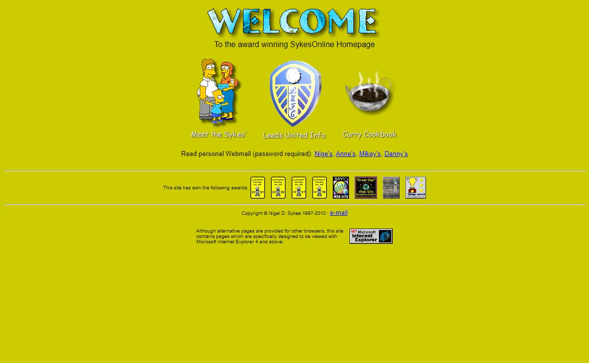 Sykes Online Homepage