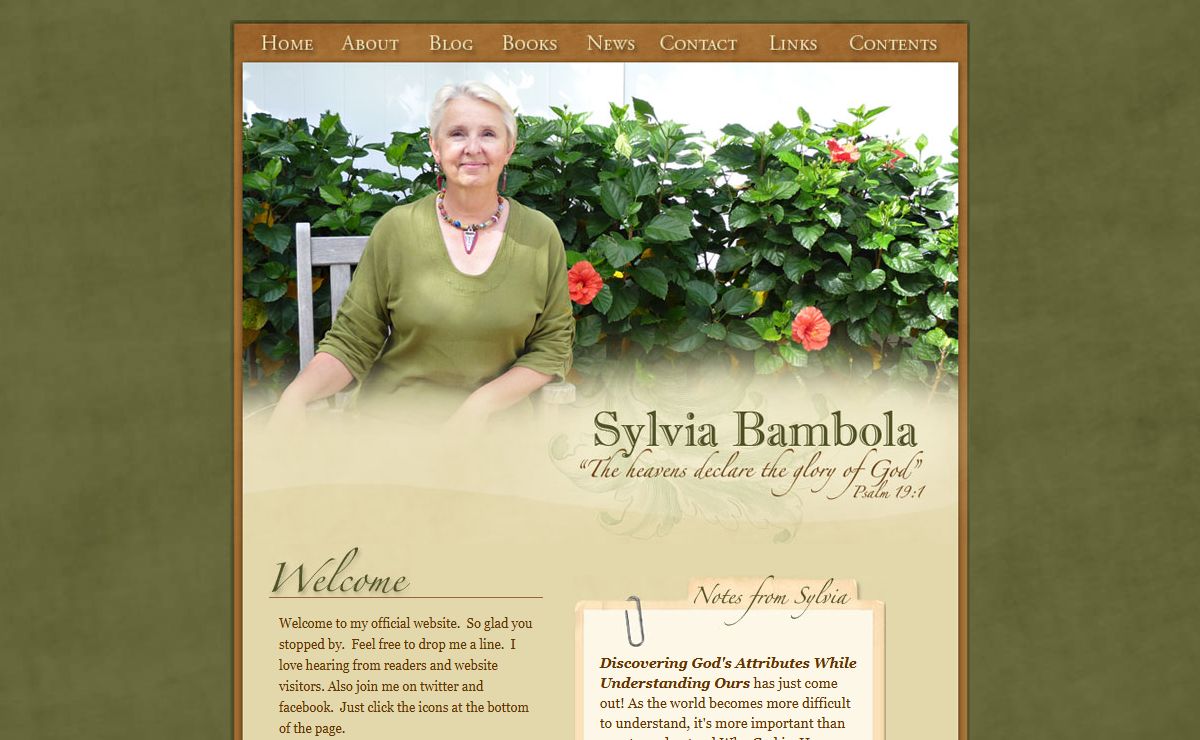 Home Page - SylviaBambola.Web