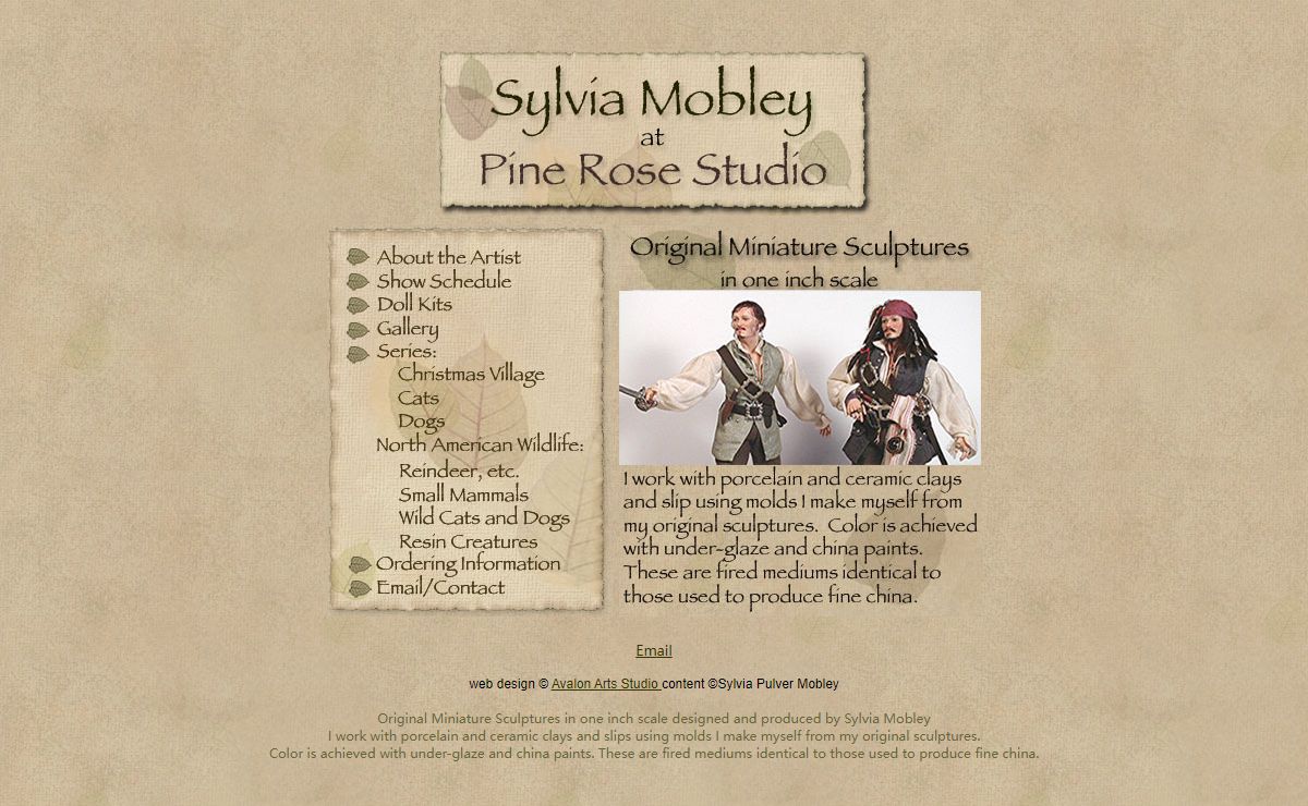 Sylvia Mobley at Pine Rose Studios