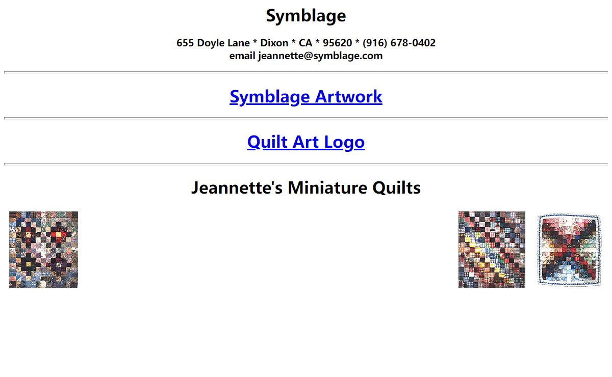 Jeannette's Miniature Quilts