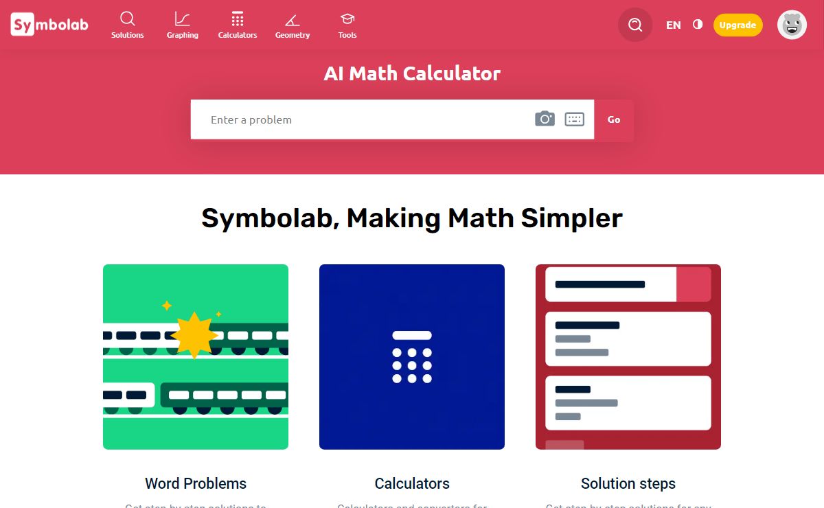 Symbolab - AI Math Calculator & Problem Solver