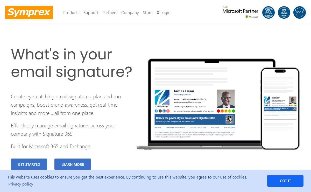 Award-winning email signature solutions for Microsoft 365 (Office 365), Exchange & Outlook. Free trial!