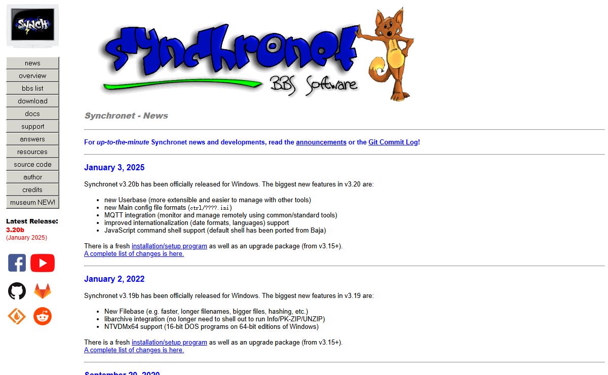 Synchronet BBS Software