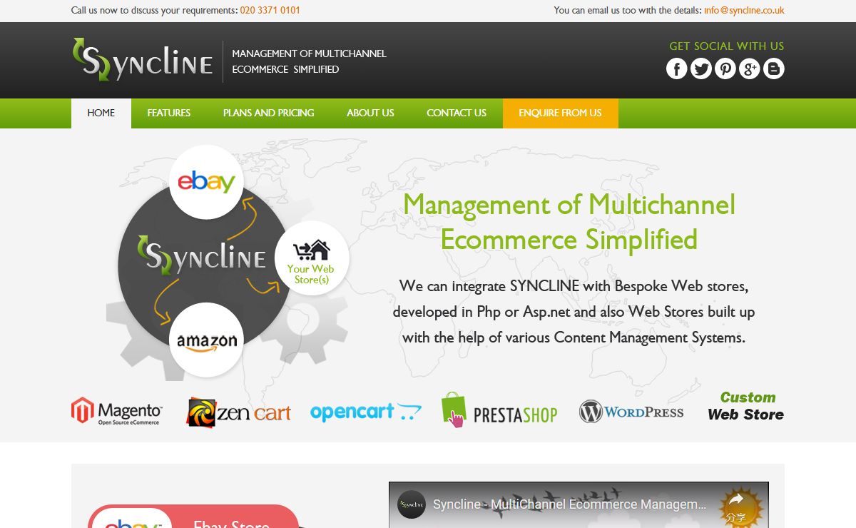 MultiChannel Ecommerce Management Solution | Syncline