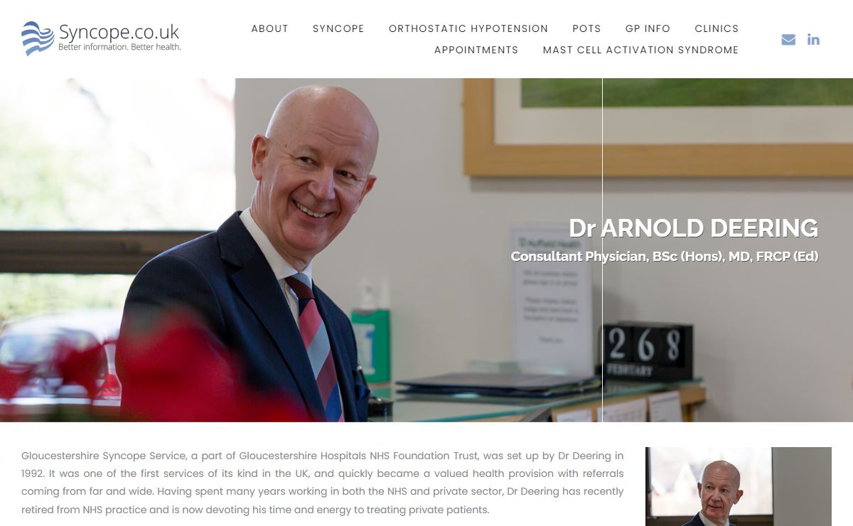 Dr Arnold Deering BSc MD FRCP Consultant Physician
