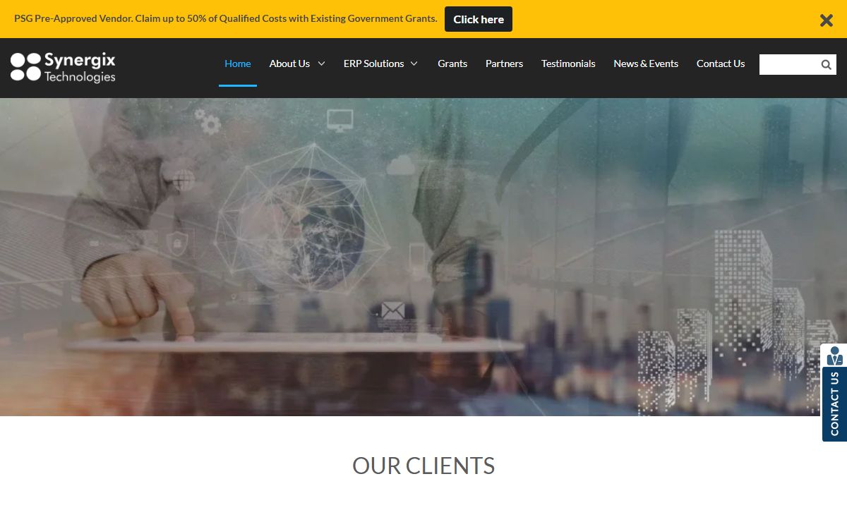 Synergix Technologies ERP System - Best ERP Software Provider in Singapore - Synergix Technologies ERP System | Customized enterprise resource planning software solution