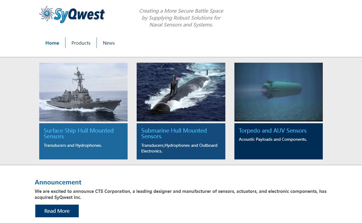 Creating a More Secure Battle Space by Supplying Robust Solutions for Naval Sensors and Systems