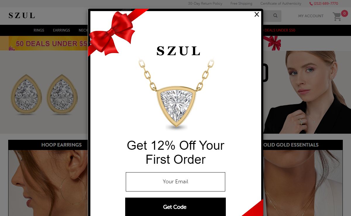 Online Jewelry Store | Diamond Jewelry | Engagement Rings | Szul