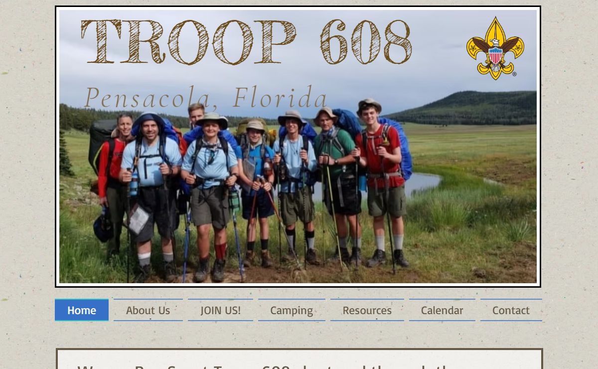 Troop 608 Pensacola Boy Scouts of America