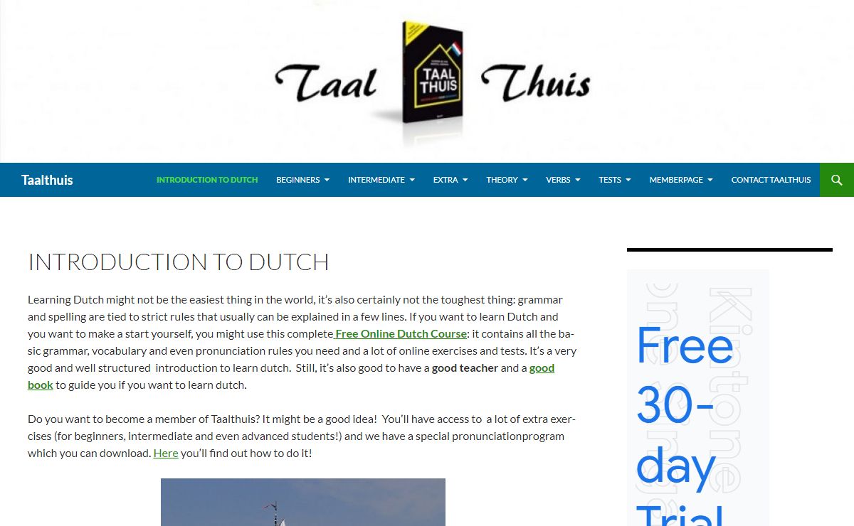 Introduction to Dutch - Taalthuis