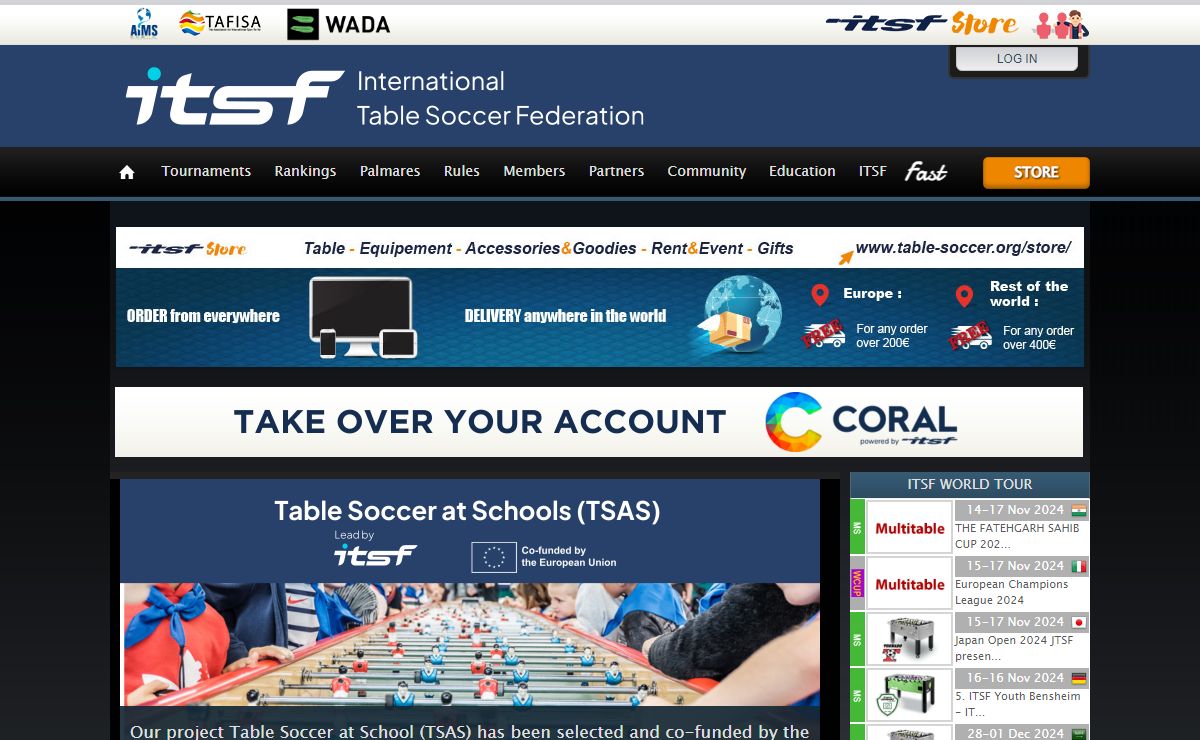 Welcome | International Table Soccer Federation