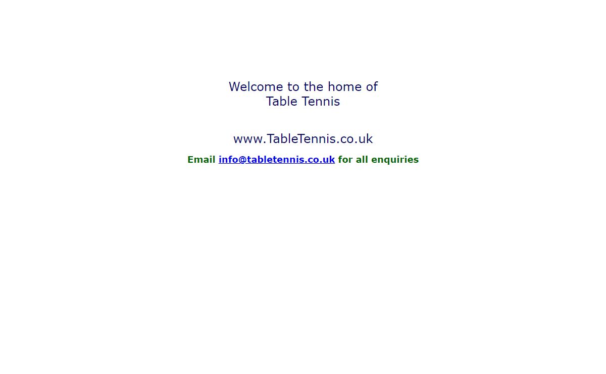 Table Tennis - www.tabletennis.co.uk