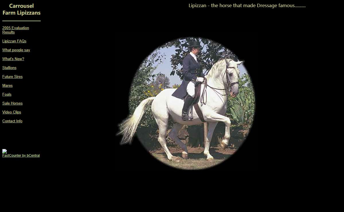 Carrousel Farm Lipizzans, Lipizzan breeders, Lipizzan horses, Lipizzan                                                                           stallions, Lipizzans for sale