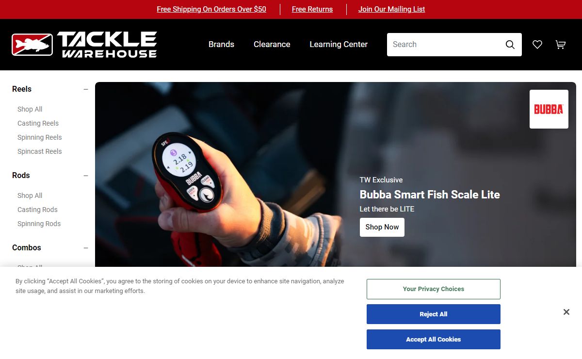 Tackle Warehouse - Bass Fishing Shop for Fishing Rods, Reels, Swimbaits and Lures