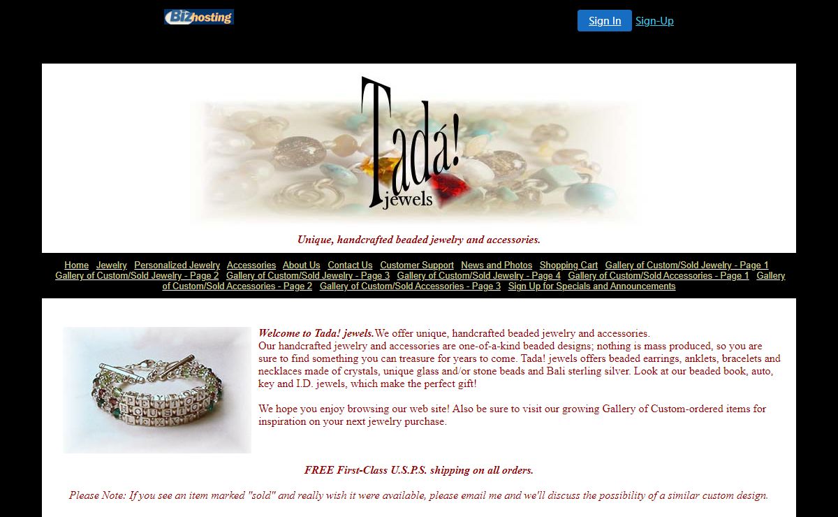 Tada! jewels - handcrafted beaded jewelry and accessories