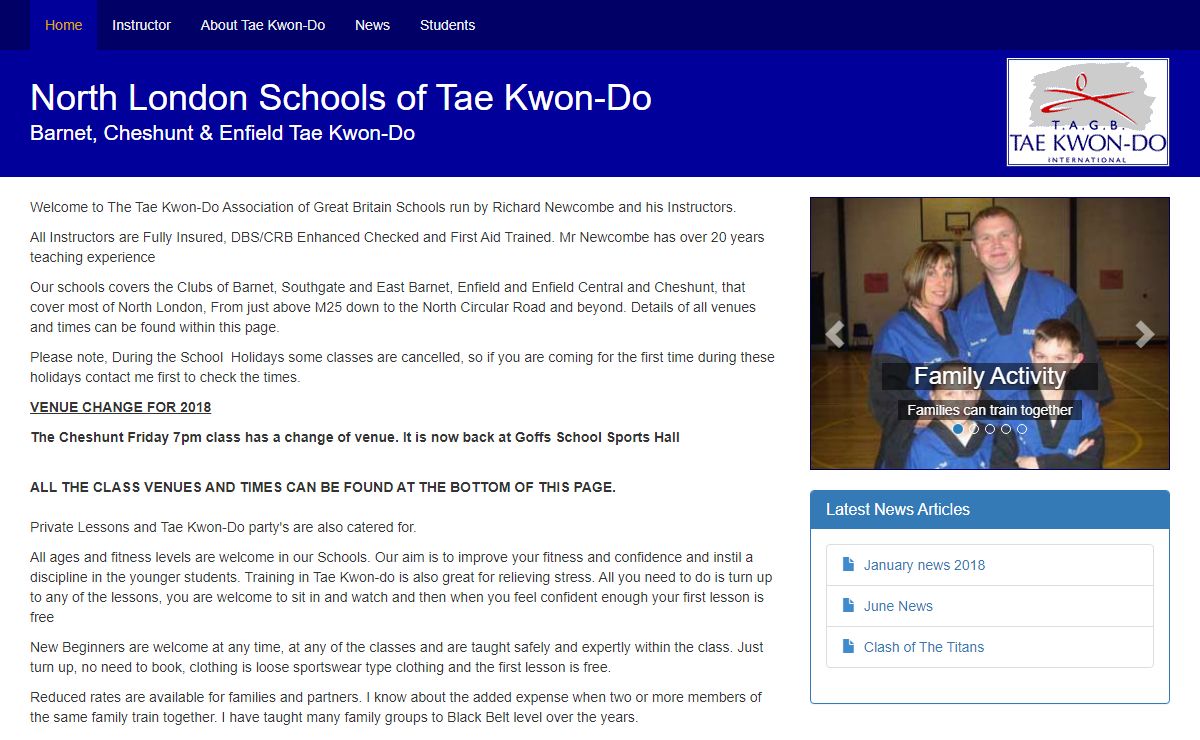 North London Schools of Tae Kwon-Do - Home