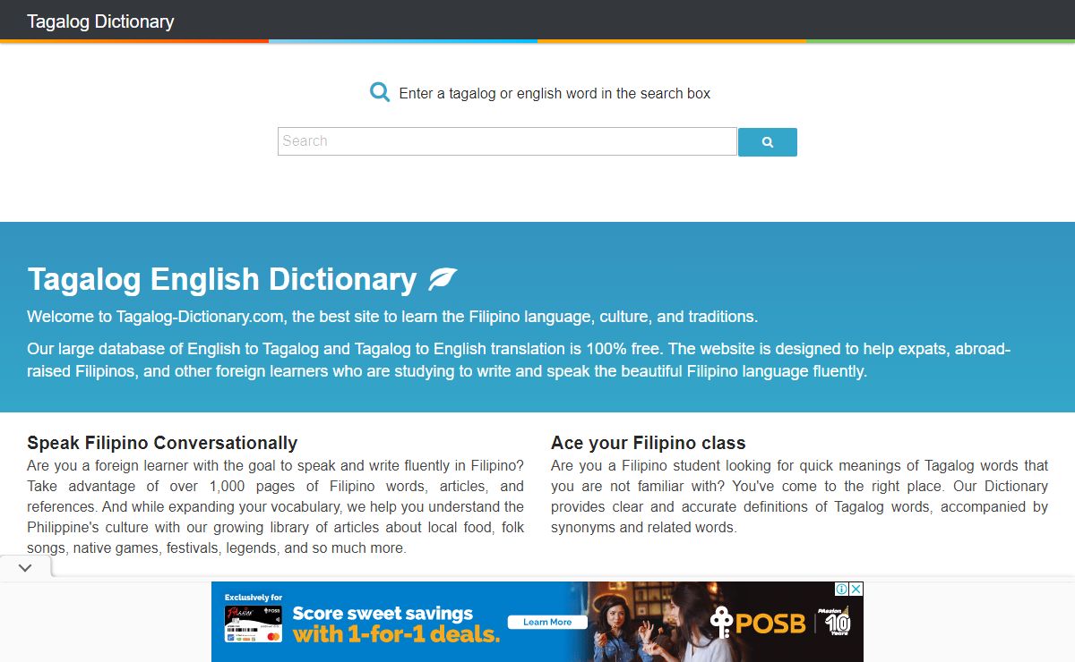 Tagalog Dictionary