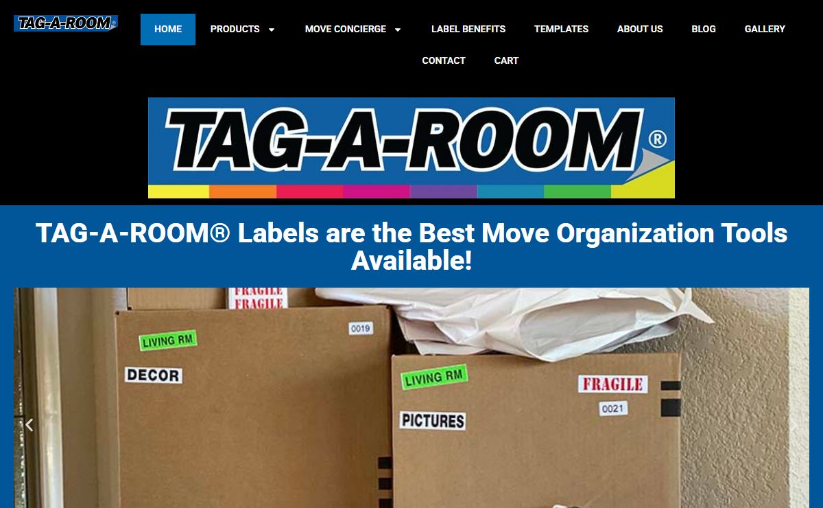 TAG-A-ROOM Color-Coded Moving and Storage System