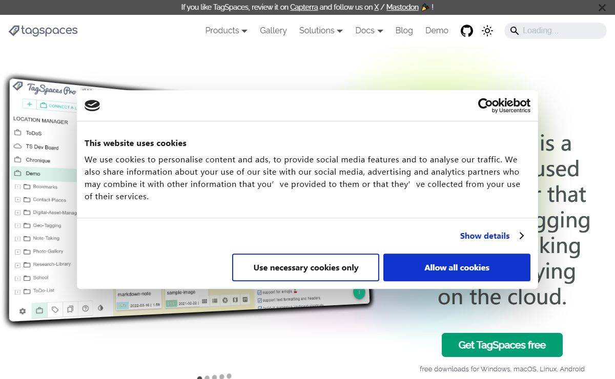 Organize your files and folders with tags | TagSpaces