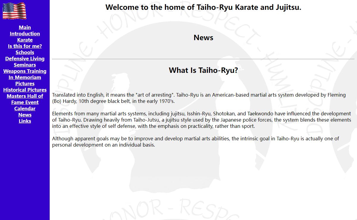 Taiho-Ryu Karate and Jujitsu