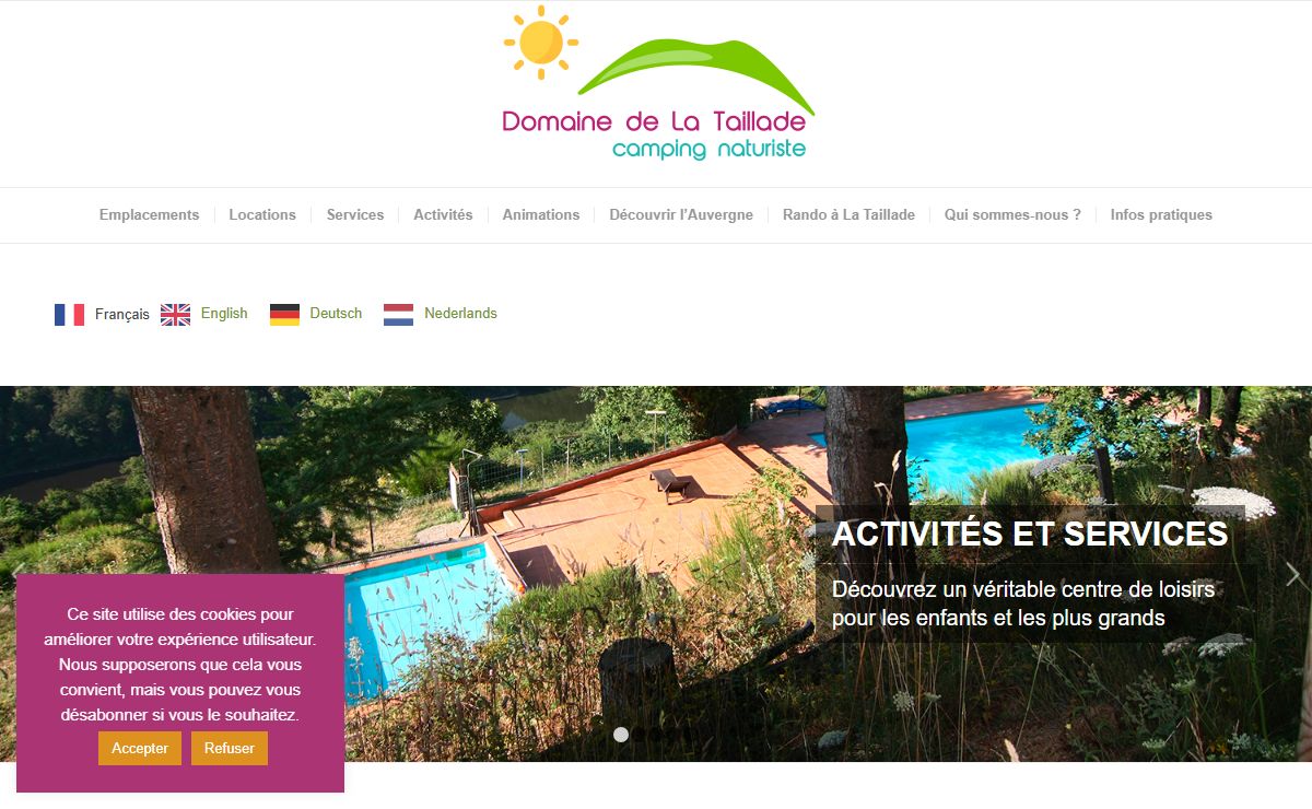 Camping naturiste du Domaine de La Taillade ** - Domaine de La Taillade