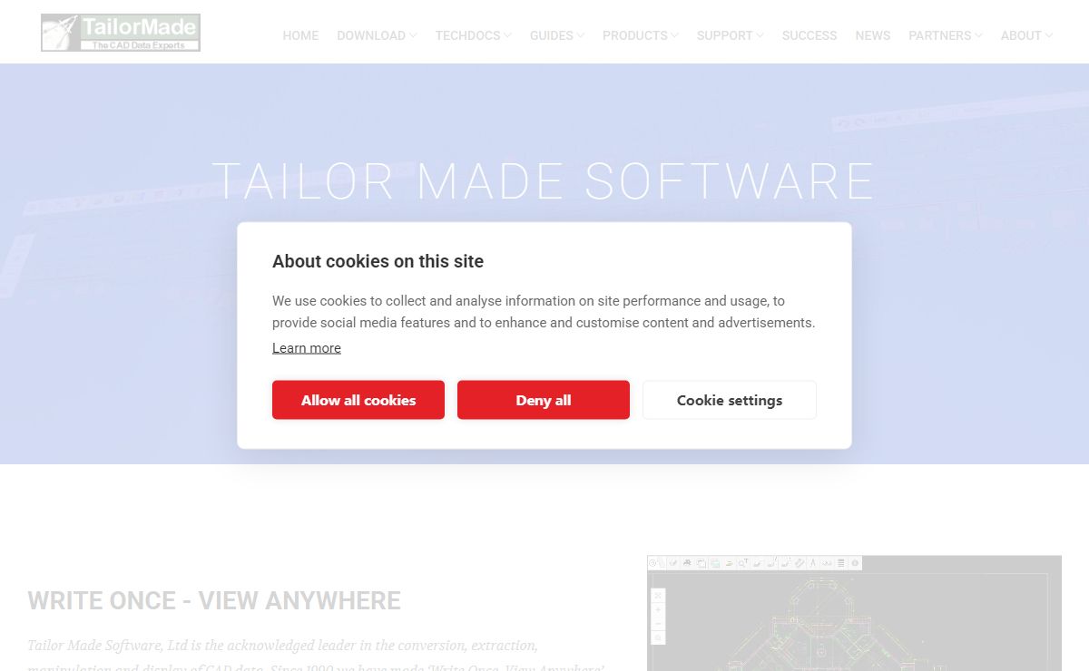 Tailor Made Software - CAD Conversion Specialists