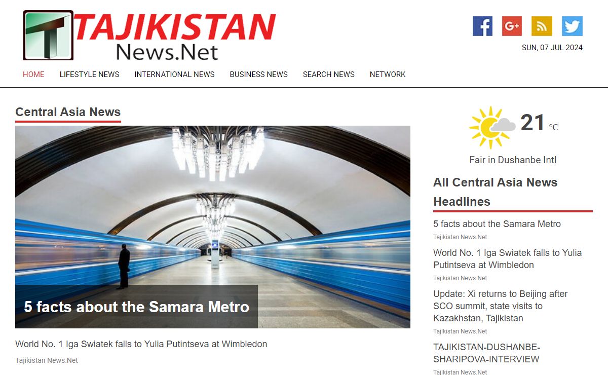 Tajikistan News.Net | Top Stories from Tajikistan & the Region