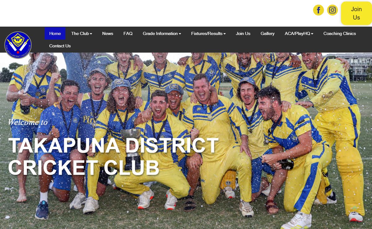 Takapuna District Cricket Club - Home