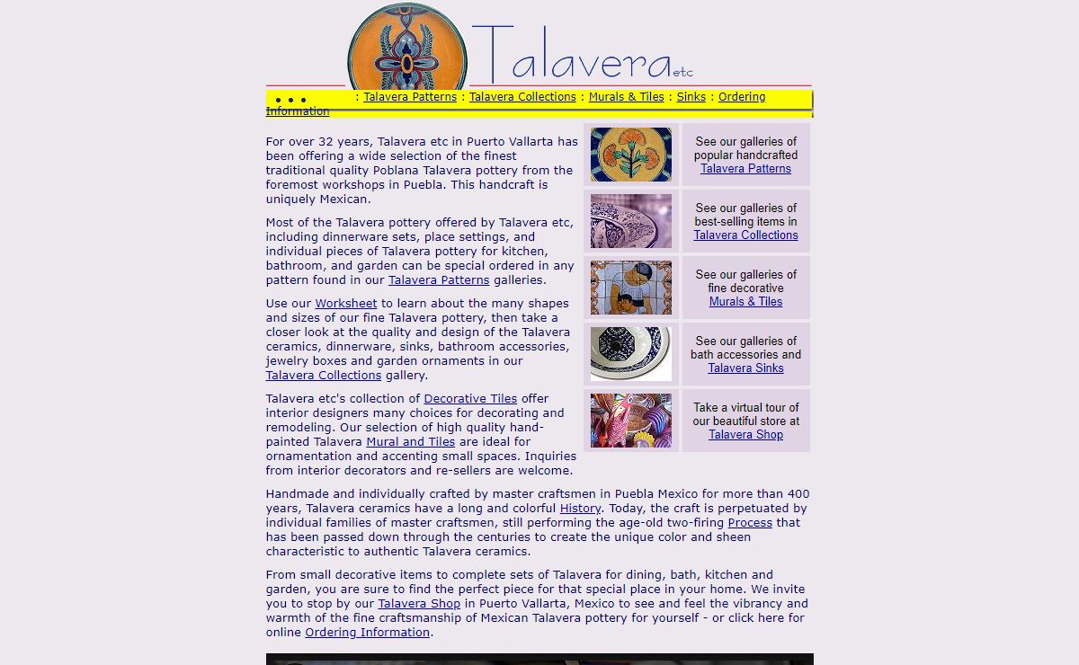 Talavera Tiles, Pottery and Handcrafts in Puerto Vallarta Mexico