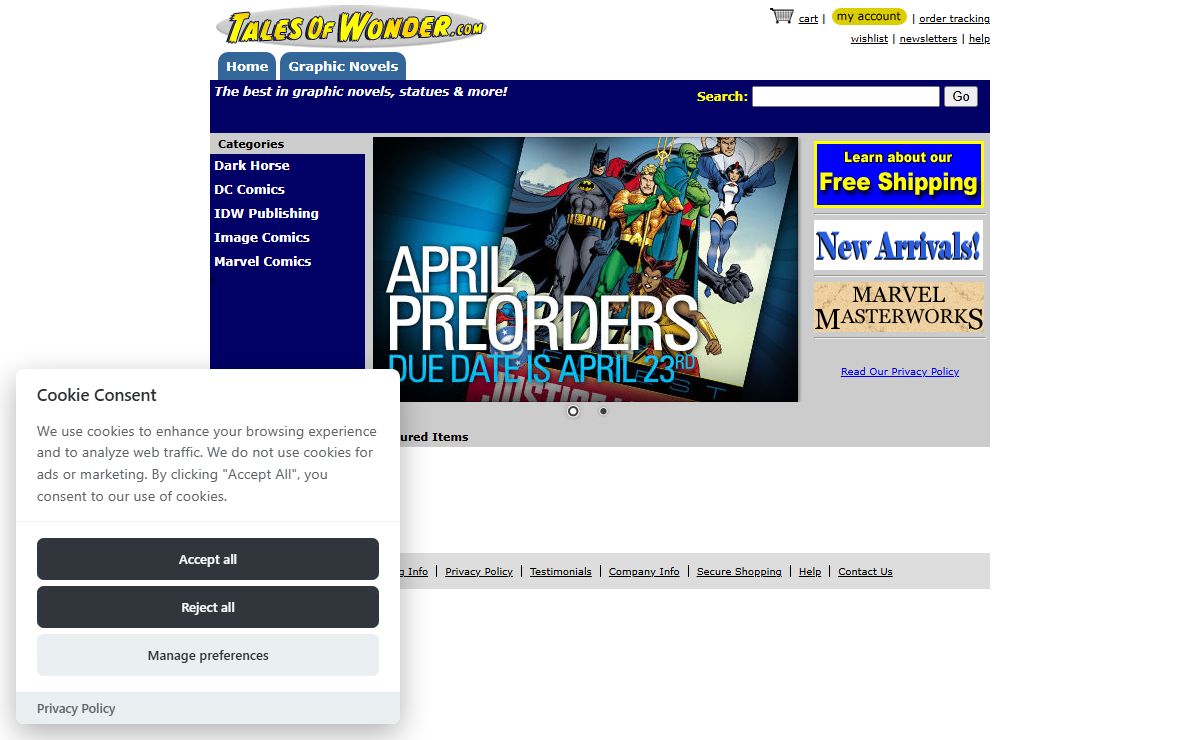 Home Page - Tales of Wonder