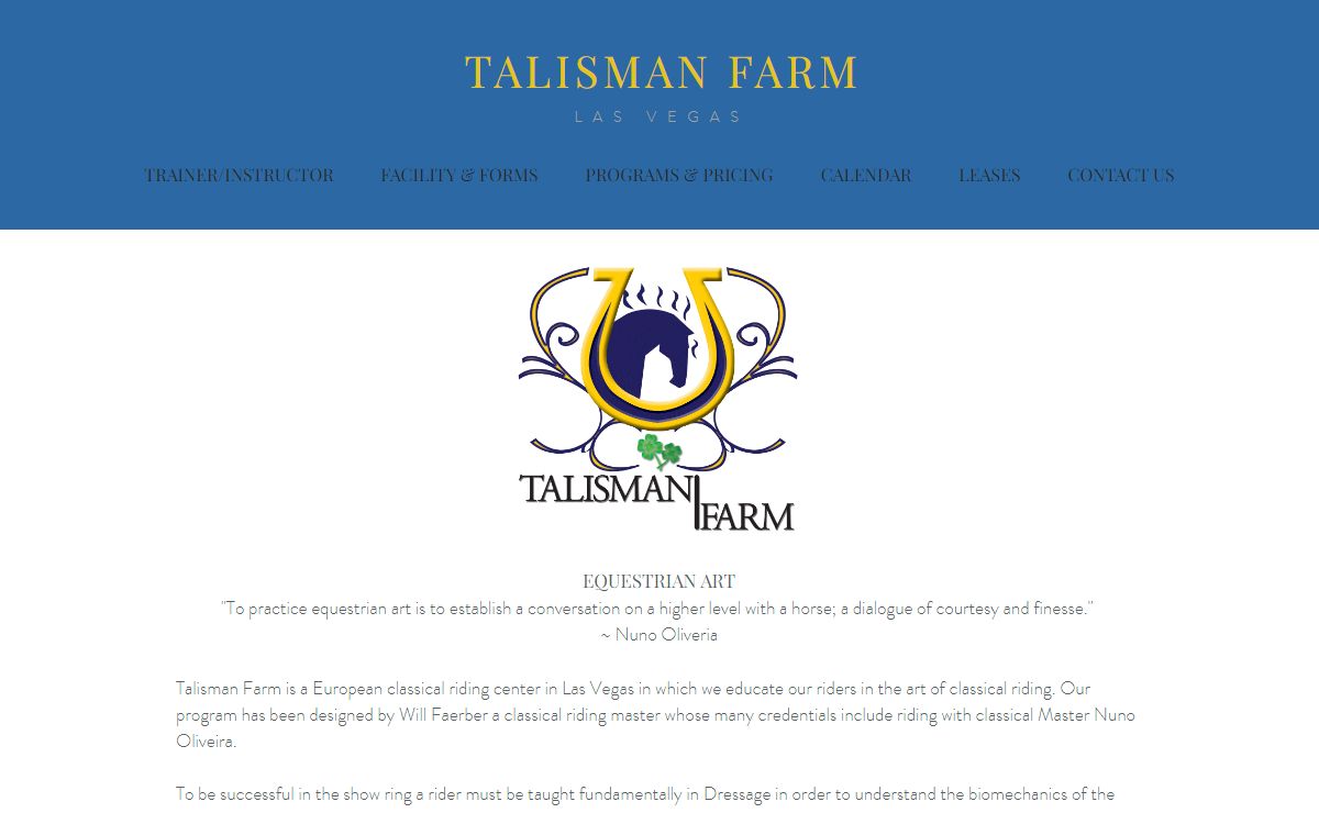 HOME PAGE | talismanfarm