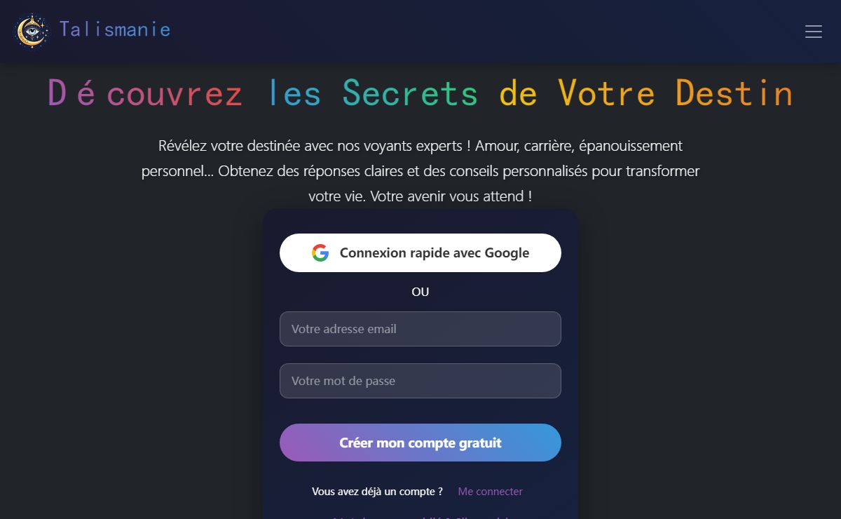 Voyance, Astrologie et Numérologie sur Talsimanie