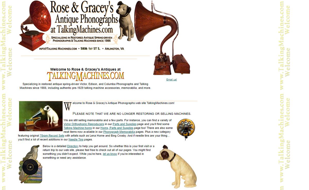 Rose and Graceys Antique Phonographs