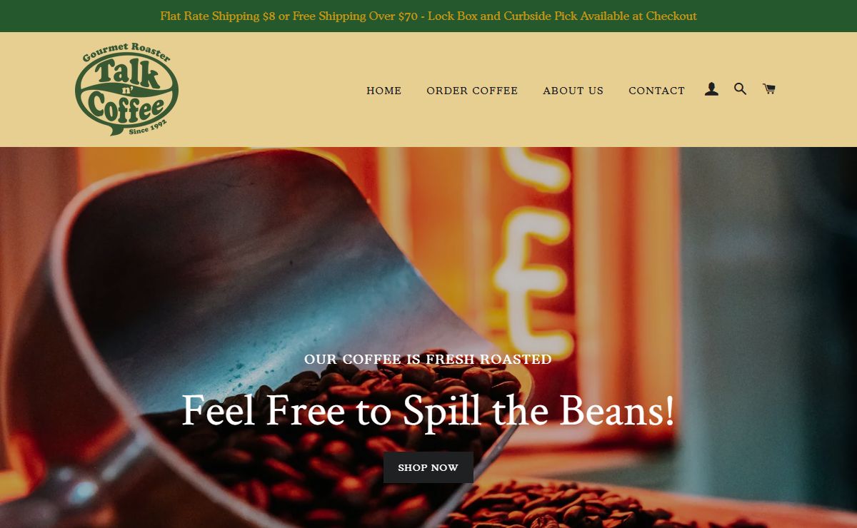 Talk N' Coffee - Fresh Roasted Gourmet Coffee