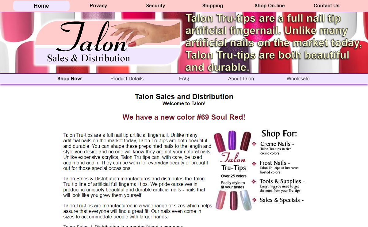 Talon Sales and Distribution Welcome to Talon!