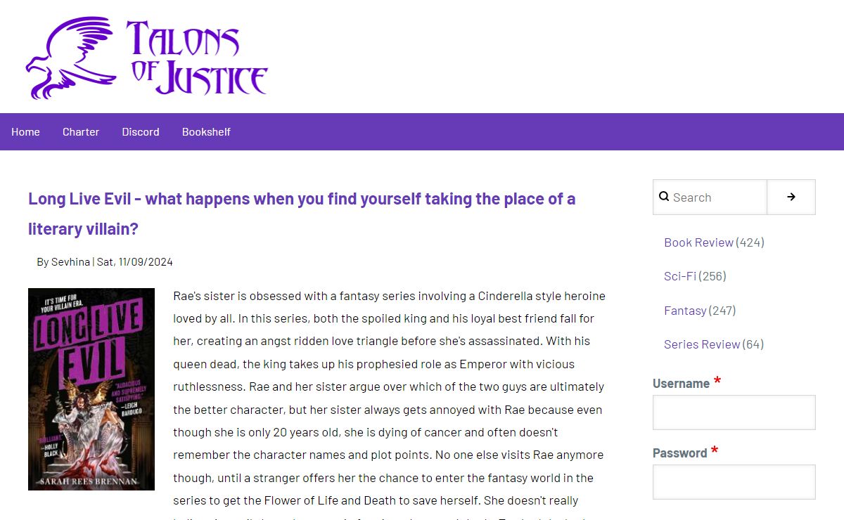 Home | Talons of Justice