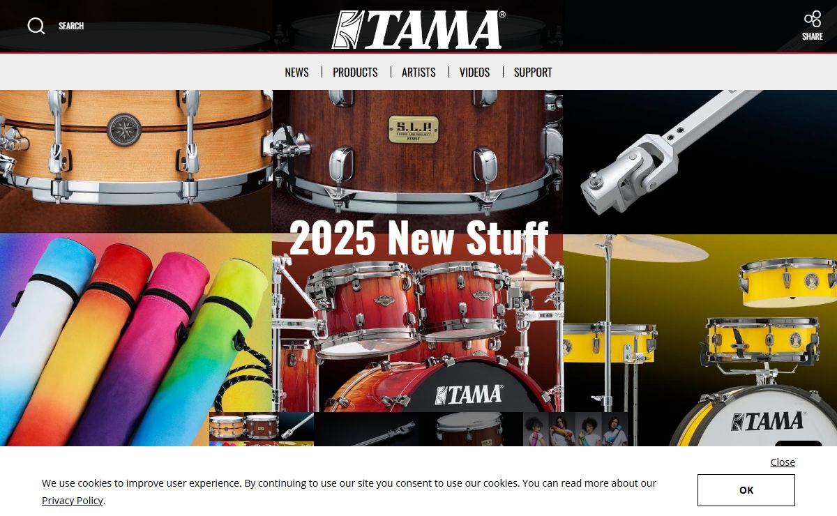 TAMA Drums - Official web site -