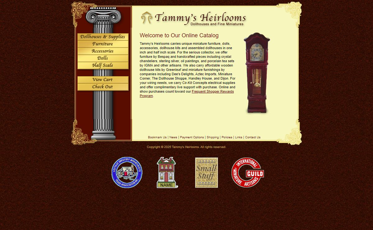 Dollhouse Miniatures and Furniture by Tammy's Heirlooms