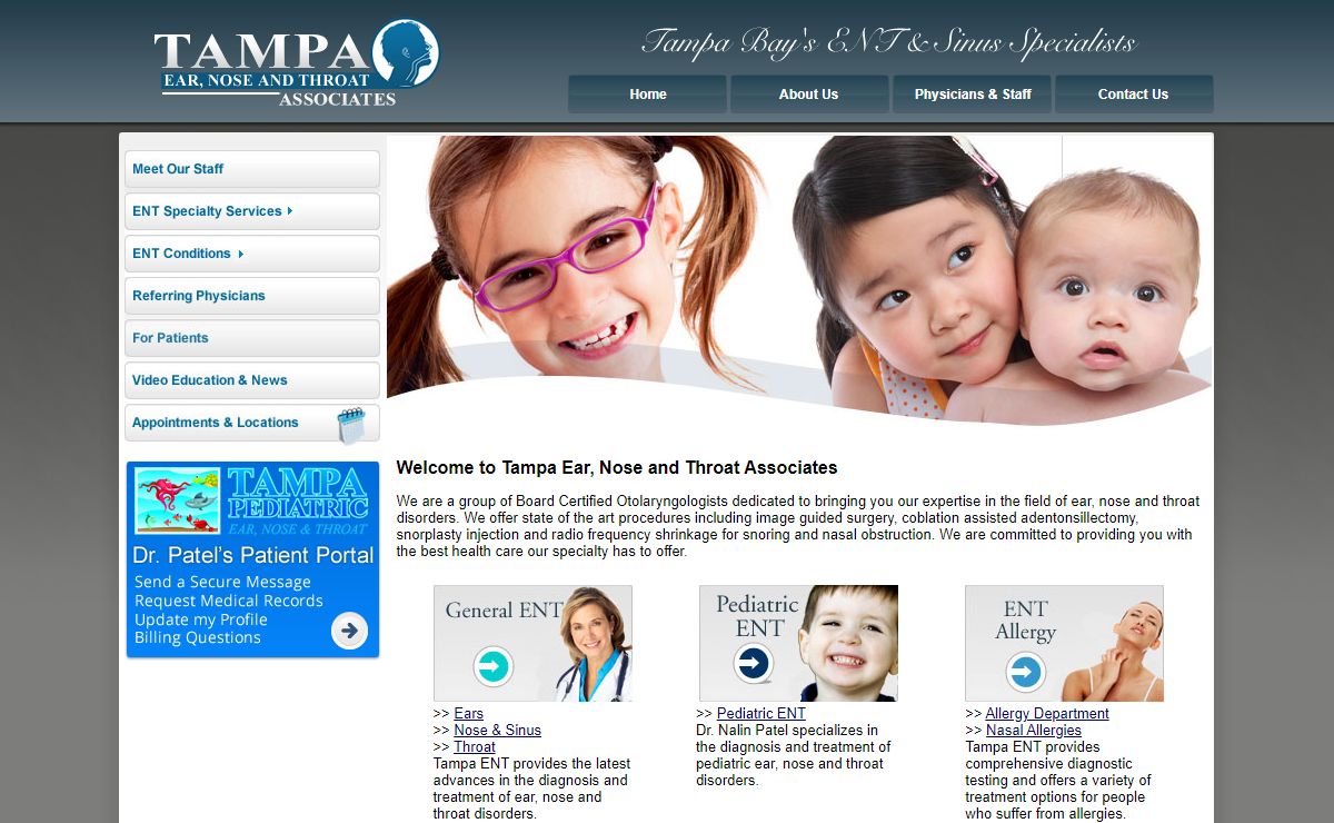 Tampa Ear, Nose And Throat Associates * Tampa Florida * ENT * Allergy * Pediatric Otolaryngology * Head And Neck Surgery * ENT Doctors Florida