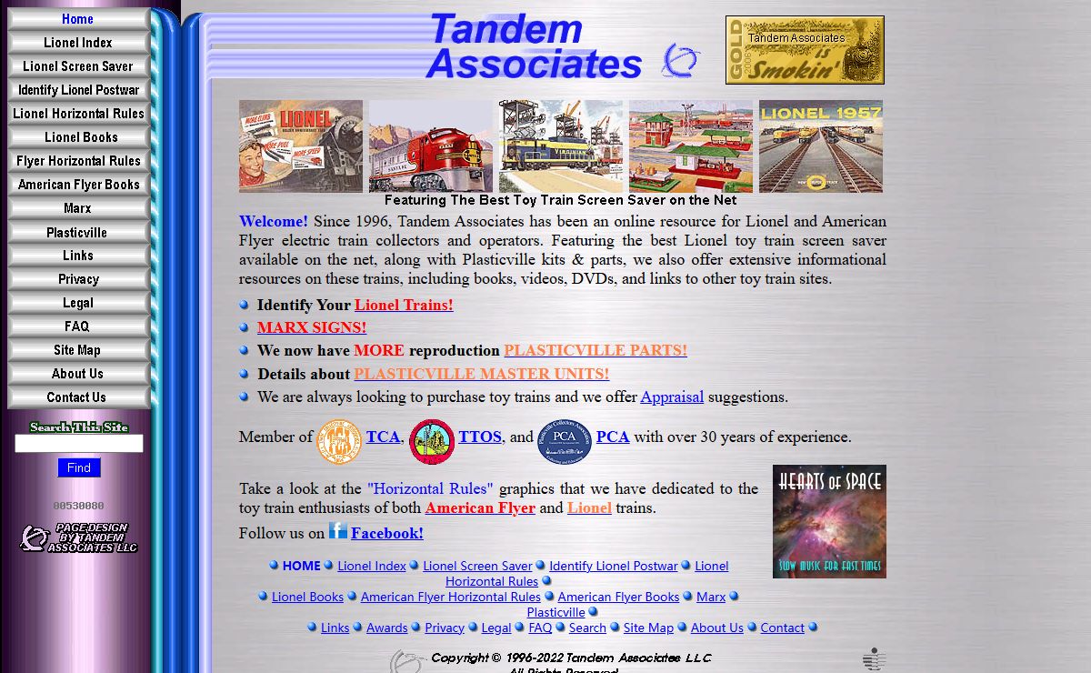 Tandem Associates LLC - Lionel and American Flyer Trains and Plasticville