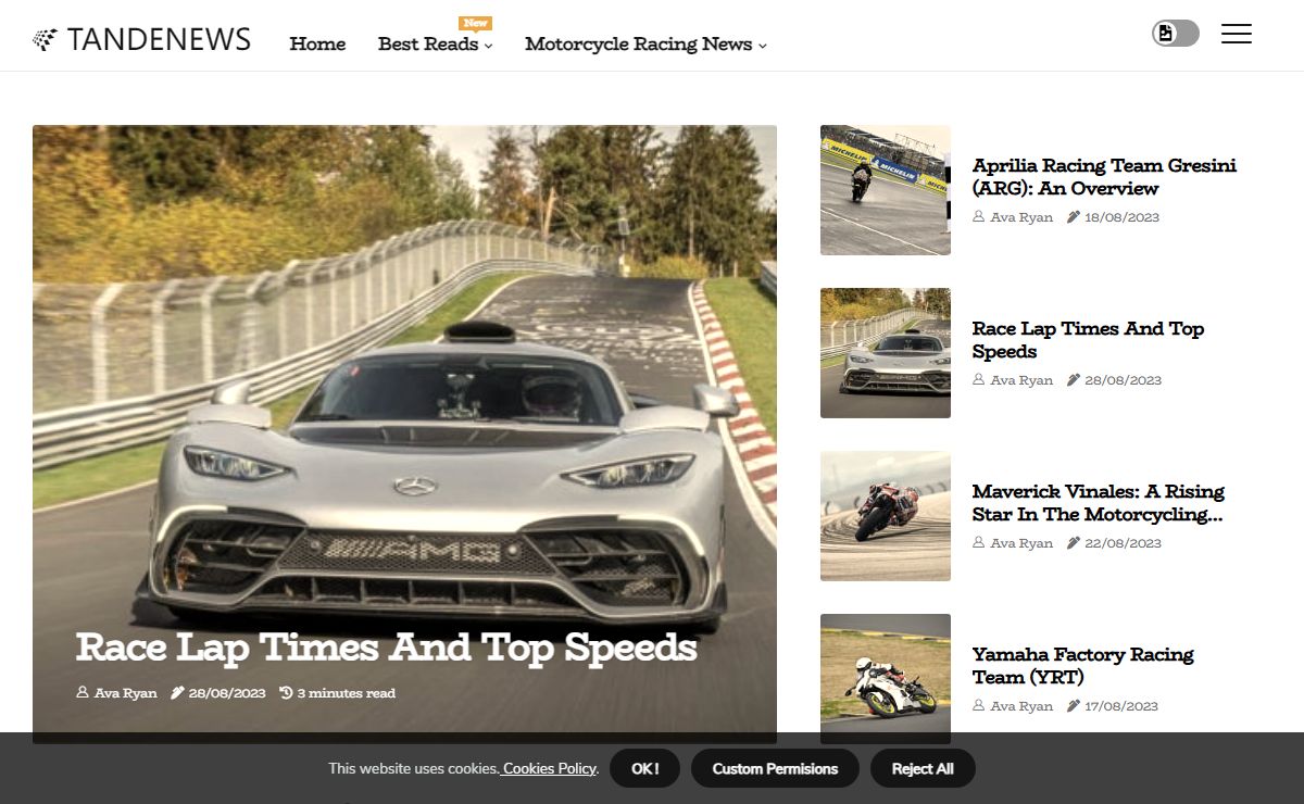 Tande News | Up-to-Date Motorcycle Racing Coverage & News