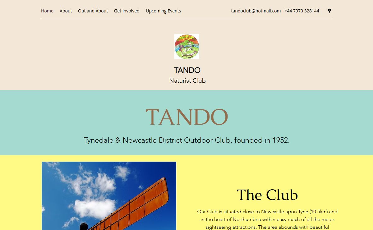 Home | TANDO Naturist Club, Heddon-on-the wall