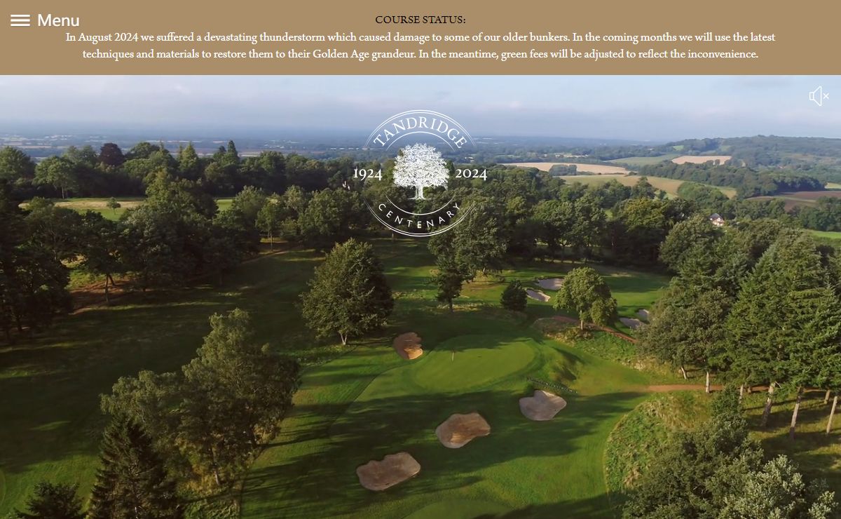 Welcome | Tandridge Golf Club