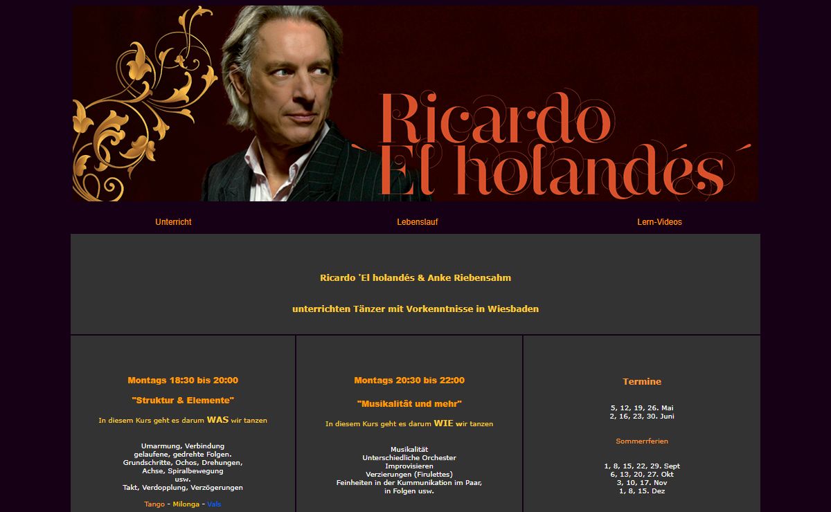 Ricardo "El holandés" - Tango Argentino
