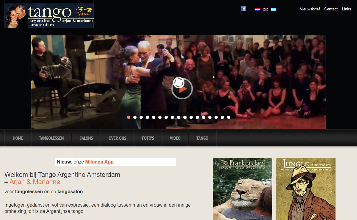 Tango Amsterdam | Tango Argentino Amsterdam – school voor Argentijnse tango en Tangosalons Frankendael & Jungle